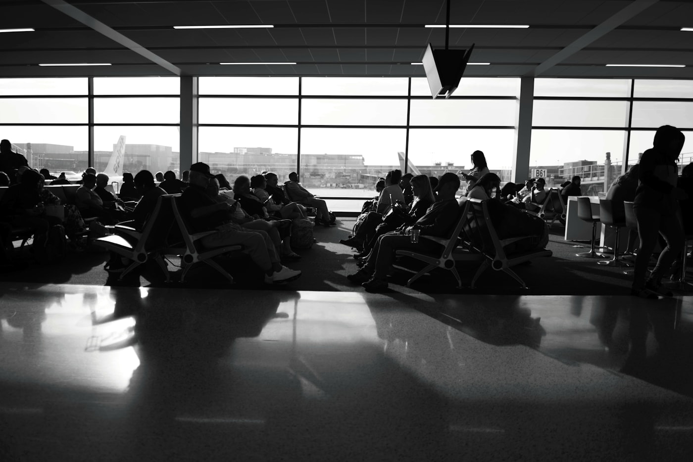 Traveler at airport